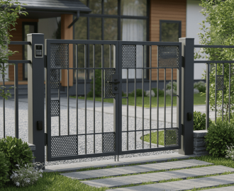 калитка из профтрубы